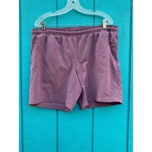 All in Motion Mens‎ Athletic Shorts 38 Purple Recycled Polyester Drawstring